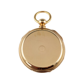 Swiss 18k gold open faced precision lever watch Circa 1860