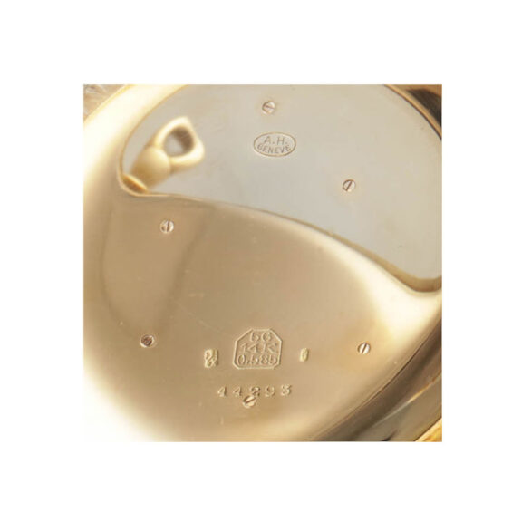 Swiss 18k gold open faced anchor chronometer Circa 1890 Swiss 18k gold open faced anchor chronometer Circa 1890