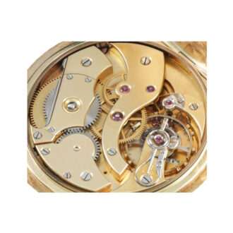 Swiss 18k gold open faced anchor chronometer Circa 1890
