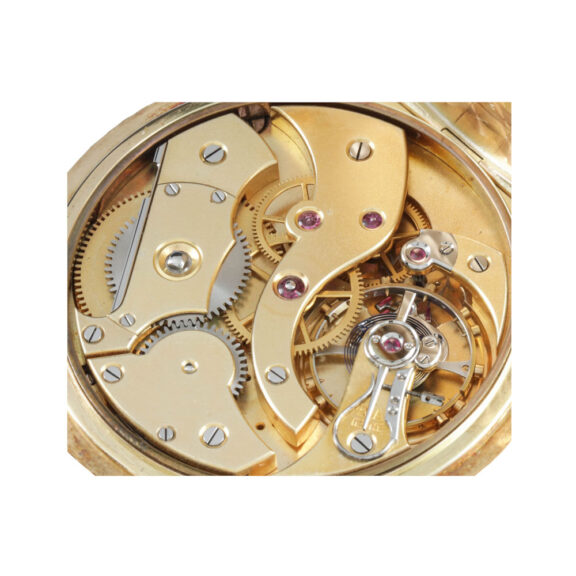 Swiss 18k gold open faced anchor chronometer Circa 1890 Swiss 18k gold open faced anchor chronometer Circa 1890