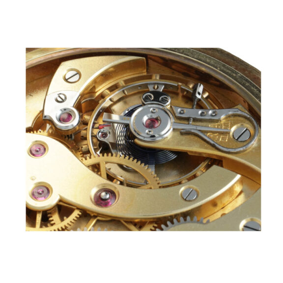 Swiss 18k gold open faced anchor chronometer Circa 1890 Swiss 18k gold open faced anchor chronometer Circa 1890