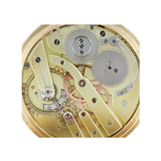 French 18k gold open faced anchor chronometer Circa 1865