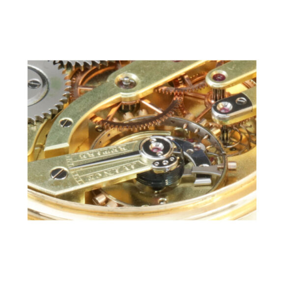 French 18k gold open faced anchor chronometer Circa 1865 French 18k gold open faced anchor chronometer Circa 1865