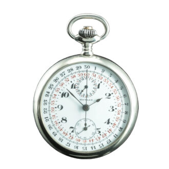 Swiss stainless steel chronograph deck watch Circa 1925