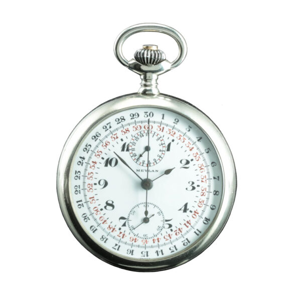 Swiss stainless steel chronograph deck watch Circa 1925