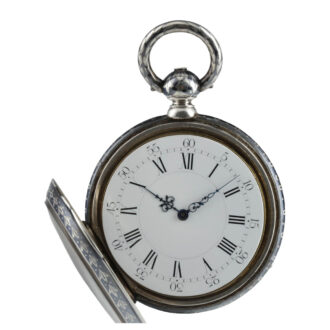 German niëllo silver grande/petite sonnerie repeater Circa 1825