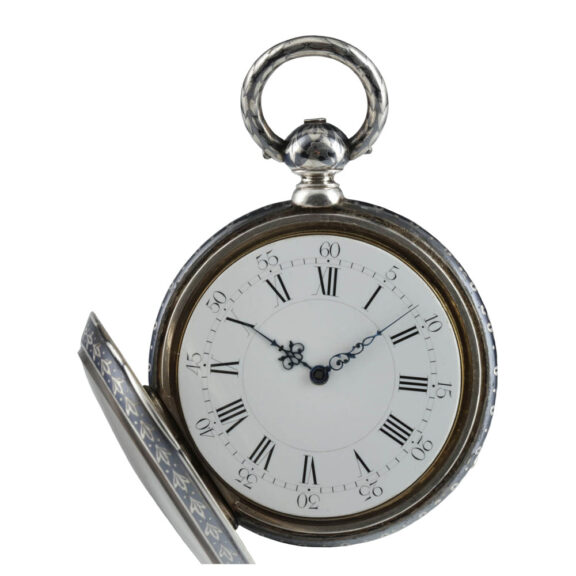 German niëllo silver grande/petite sonnerie repeater Circa 1825 German niëllo silver grande/petite sonnerie repeater Circa 1825