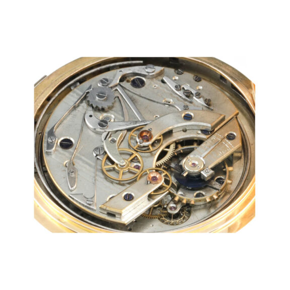 Swiss full hunter chronograph with minute repetition Circa 1890 Swiss full hunter chronograph with minute repetition Circa 1890