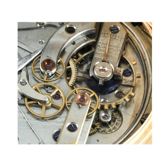 Swiss full hunter chronograph with minute repetition Circa 1890 Swiss full hunter chronograph with minute repetition Circa 1890