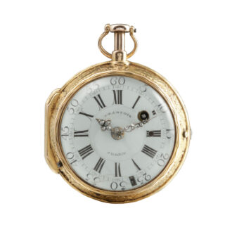 French gold and diamond set repoussé repeater Circa 1730