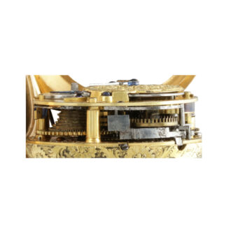 French gold and diamond set repoussé repeater Circa 1730