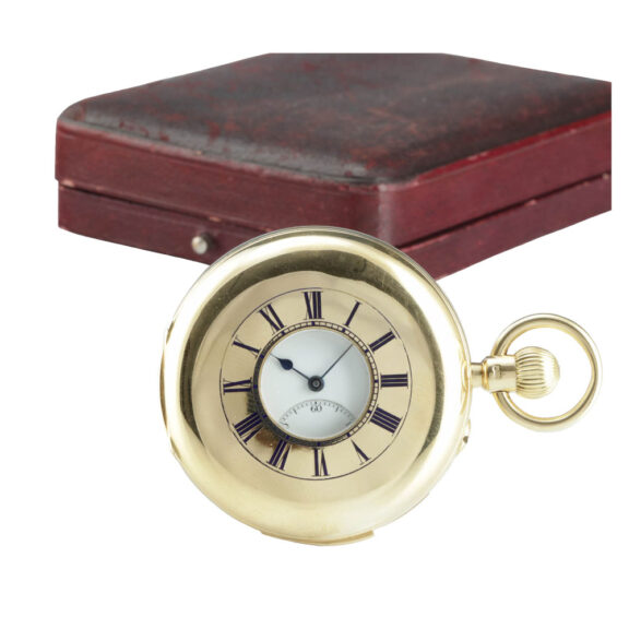English minute repeating half hunter chronometer Circa 1895 English minute repeating half hunter chronometer Circa 1895