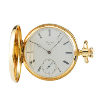 Swiss 18 carat gold hunting cased pocket watch Circa 1875