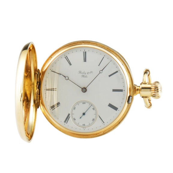 Swiss 18 carat gold hunting cased pocket watch Circa 1875