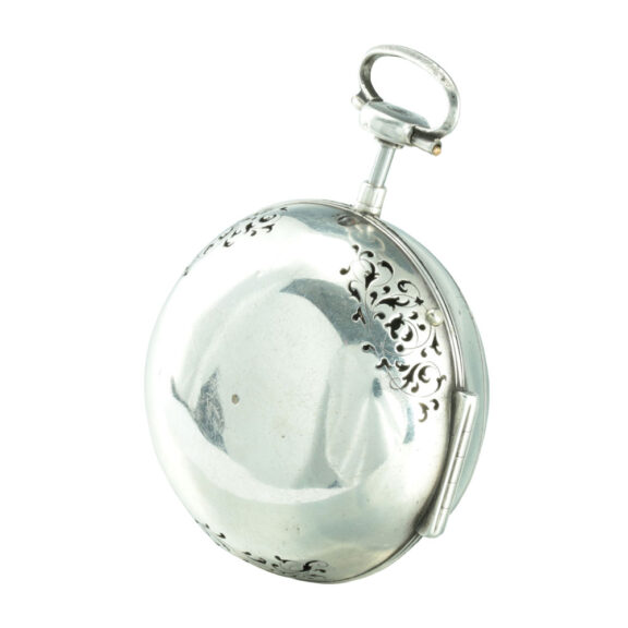 Magnificent French silver onion quarter repeater Circa 1715 Magnificent French silver onion quarter repeater Circa 1715