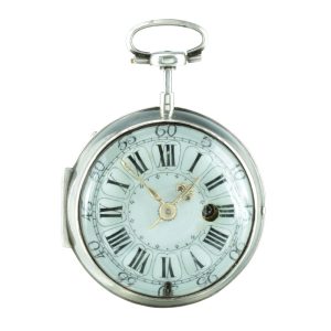 Magnificent French silver onion quarter repeater Circa 1715