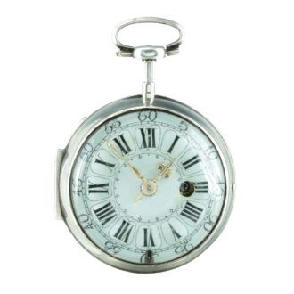 Magnificent French silver onion quarter repeater Circa 1715