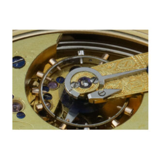 Very fine English minute repeater with dead second Circa 1869