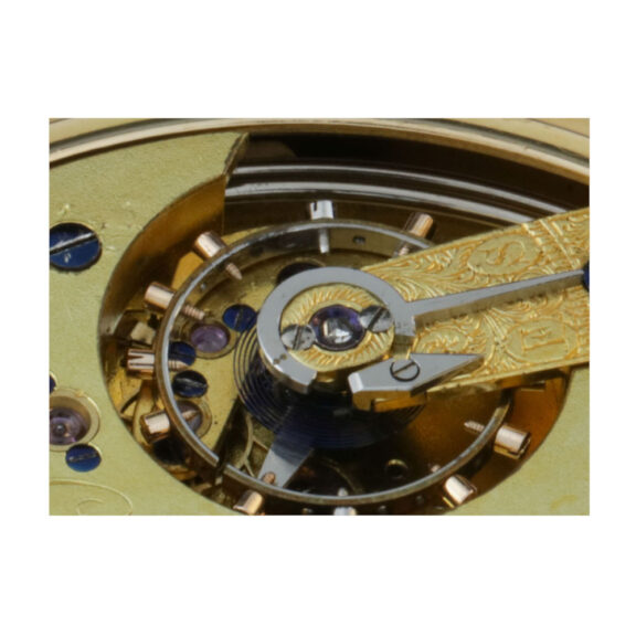 Very fine English minute repeater with dead second Circa 1869 Very fine English minute repeater with dead second Circa 1869