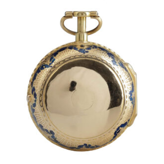 Very rare French gold and enamel quarter repeater Circa 1760 Very rare French gold and enamel quarter repeater Circa 1760