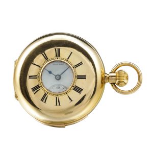 Swiss 18 carat gold minute repeating half hunter Circa 1890