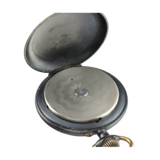 Rare Swiss iron 8 day lever with visible balance Circa 1900