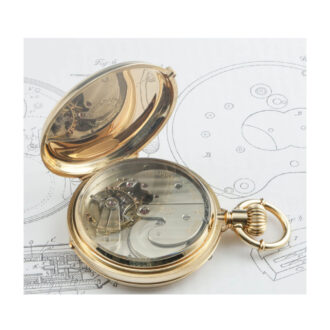 Swiss 18 carat gold hunting cased precision watch Circa 1875 Swiss 18 carat gold hunting cased precision watch Circa 1875