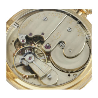 Swiss 18 carat gold hunting cased precision watch Circa 1875 Swiss 18 carat gold hunting cased precision watch Circa 1875