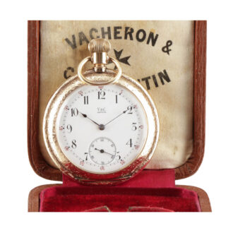 Fine Swiss gold hunting cased anchor chronometer Circa 1900