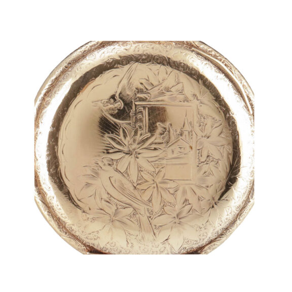 Fine Swiss gold hunting cased anchor chronometer Circa 1900 Fine Swiss gold hunting cased anchor chronometer Circa 1900
