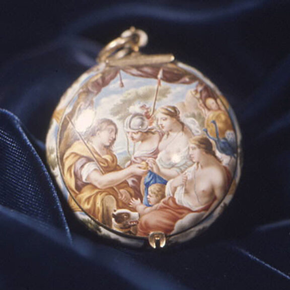 French gold and enamel verge pendant watch Circa 1650 French gold and enamel verge pendant watch Circa 1650