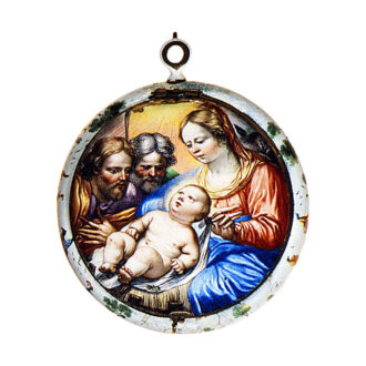 French painted enamel on gold verge pendant watch Circa 1650