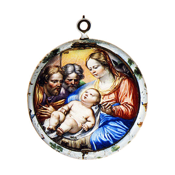 French painted enamel on gold verge pendant watch Circa 1650