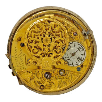 Silver repousse pocket watch Circa 1730