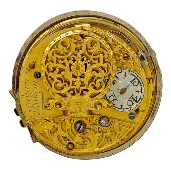 Silver repousse pocket watch Circa 1730 Silver repousse pocket watch Circa 1730