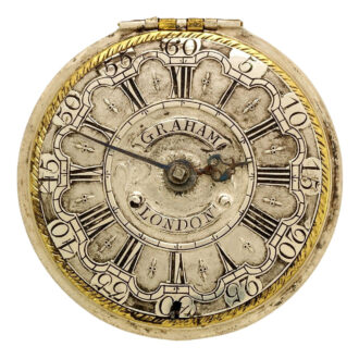Silver repousse pocket watch Circa 1730