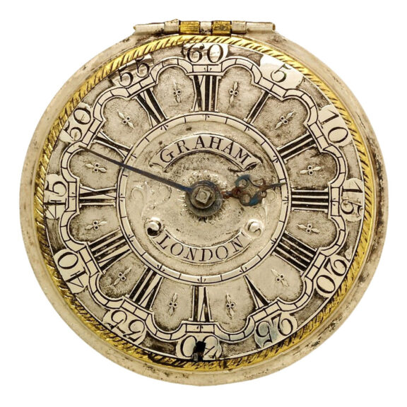Silver repousse pocket watch Circa 1730 Silver repousse pocket watch Circa 1730