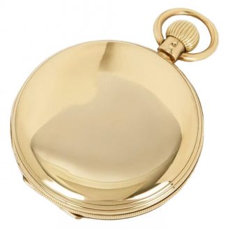 English Gold Keyless Fusee Lever Pocket Watch Circa 1905