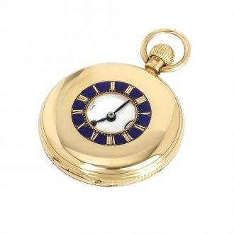 English-Gold-Keyless-Fusee-Lever-Pocket-Watch-Circa-1905