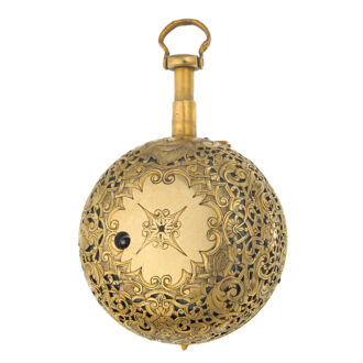 Back gold half quarter repeating verge Circa 1720