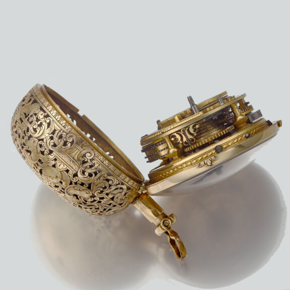Gold half quarter repeating verge Circa 1720 Gold half quarter repeating verge Circa 1720