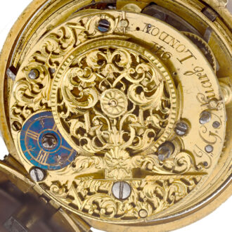 Movement gold half quarter repeating verge Circa 1720
