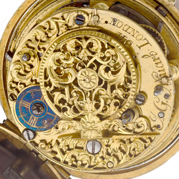Movement gold half quarter repeating verge Circa 1720 Movement gold half quarter repeating verge Circa 1720