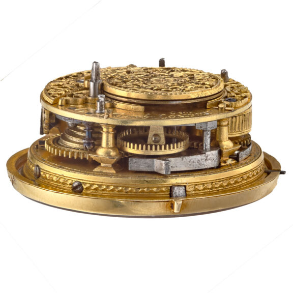 Movement gold half quarter repeating verge Circa 1720 Movement gold half quarter repeating verge Circa 1720