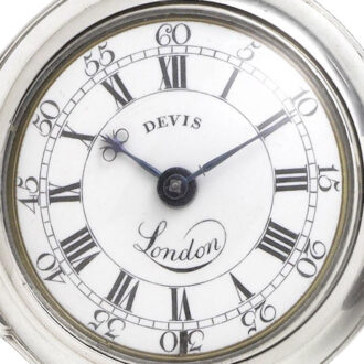 English fine silver pair cased verge pocket watch Circa 1755