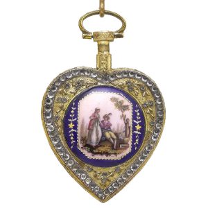 Swiss gilt-metal pocket watch with chatelaine Circa 1820