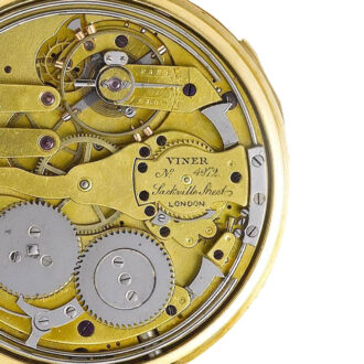 English gold minute repeating lever watch Circa 1860