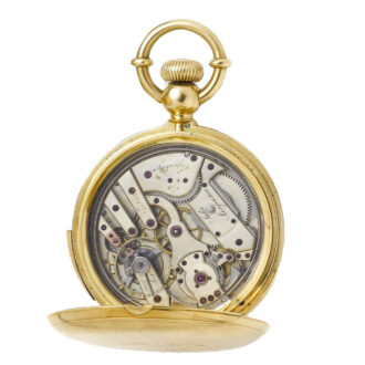 Swiss gold five minute repeating pocket watch Circa 1885