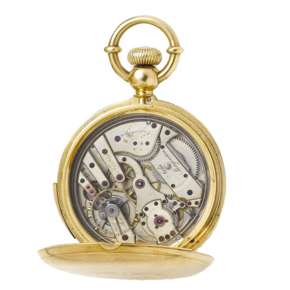 Swiss gold five minute repeating pocket watch Circa 1885