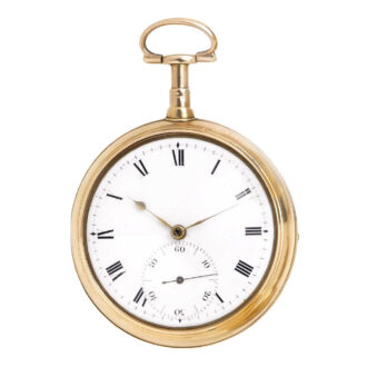 English gold pair cased duplex pocket watch Circa 1805